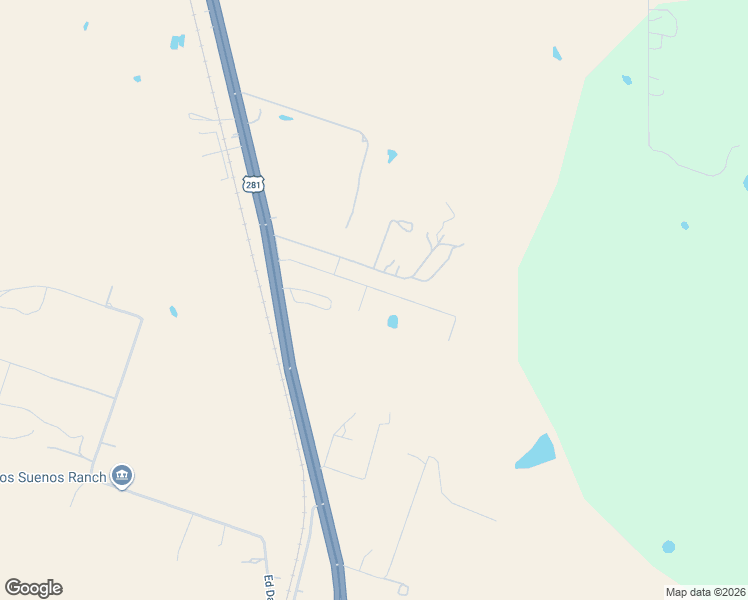 map of restaurants, bars, coffee shops, grocery stores, and more near 9502 U.S. 281 in Pleasanton