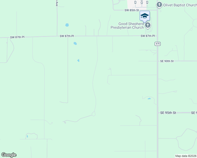 map of restaurants, bars, coffee shops, grocery stores, and more near 9169 Southwest 9th Terrace in Ocala