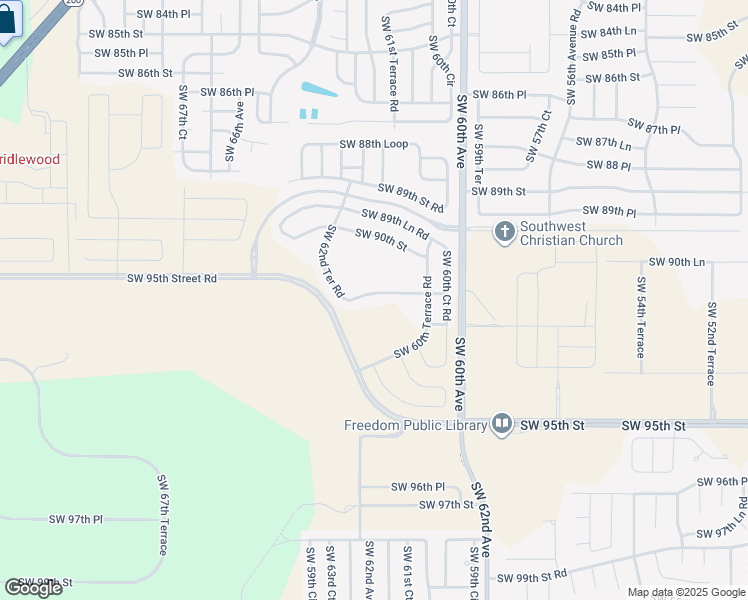 map of restaurants, bars, coffee shops, grocery stores, and more near 9174 Southwest 62nd Terrace Road in Ocala