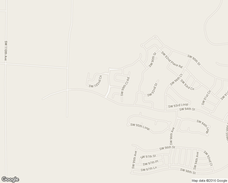 map of restaurants, bars, coffee shops, grocery stores, and more near 10073 Southwest 92nd Street Road in Ocala