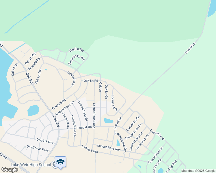 map of restaurants, bars, coffee shops, grocery stores, and more near 202 Locust Lane Drive in Ocala