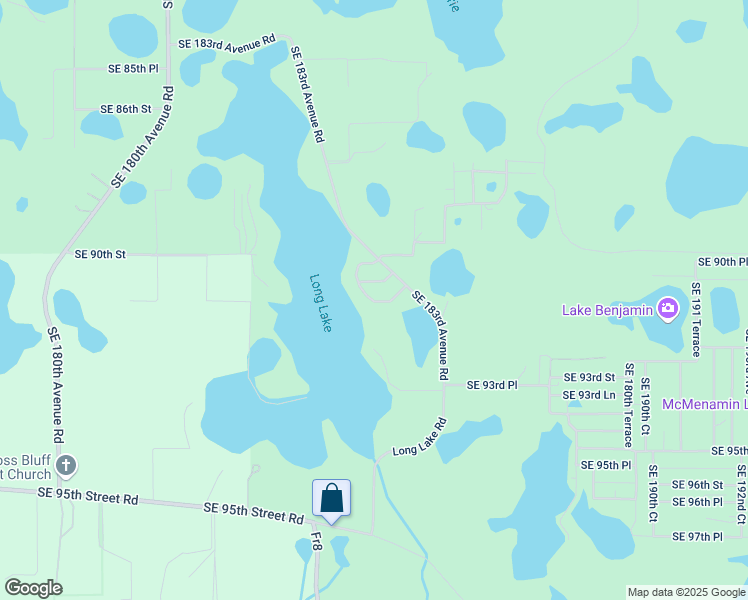 map of restaurants, bars, coffee shops, grocery stores, and more near 18346 Southeast 183rd Avenue in Ocklawaha