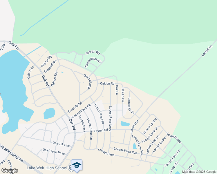 map of restaurants, bars, coffee shops, grocery stores, and more near 214 Locust Pass Loop in Ocala