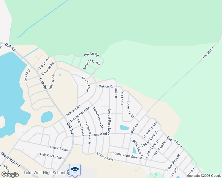 map of restaurants, bars, coffee shops, grocery stores, and more near 214 Locust Pass Loop in Ocala