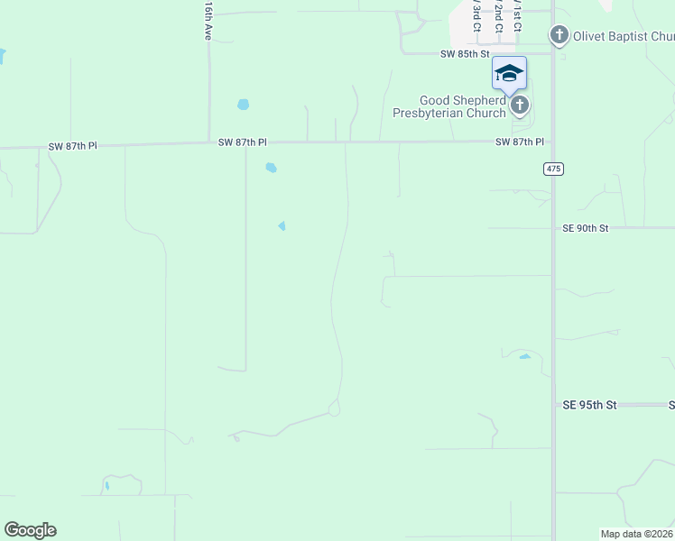map of restaurants, bars, coffee shops, grocery stores, and more near 9169 Southwest 9th Terrace in Ocala