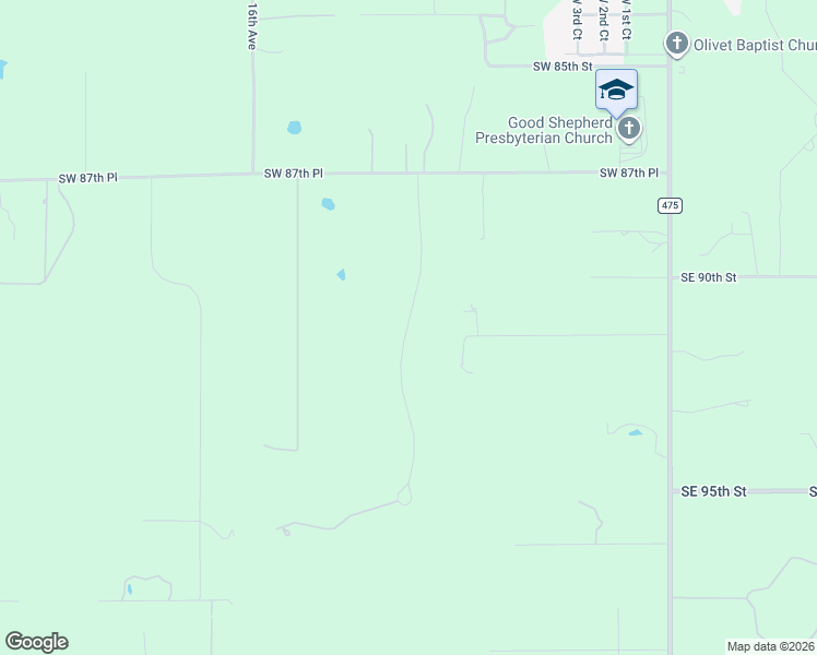 map of restaurants, bars, coffee shops, grocery stores, and more near 9169 Southwest 9th Terrace in Ocala