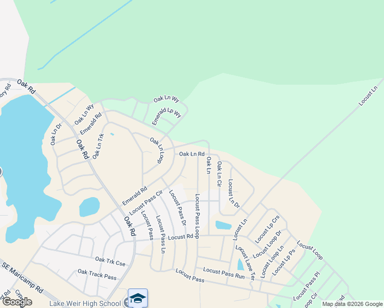 map of restaurants, bars, coffee shops, grocery stores, and more near 213 Locust Lane Place in Ocala