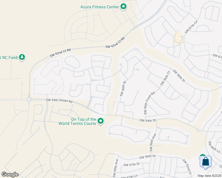 map of restaurants, bars, coffee shops, grocery stores, and more near 9071 Southwest 99th Court Road in Ocala