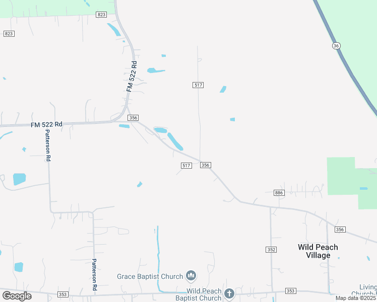 map of restaurants, bars, coffee shops, grocery stores, and more near 4930 County Road 517 in Brazoria