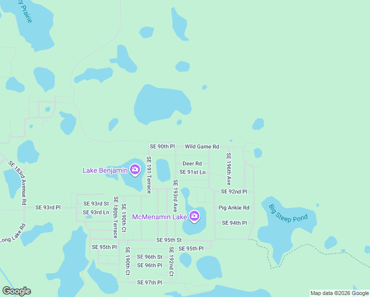 map of restaurants, bars, coffee shops, grocery stores, and more near 19352 Southeast 90th Place in Ocklawaha