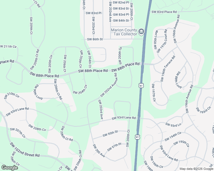 map of restaurants, bars, coffee shops, grocery stores, and more near 9080 Southwest 202nd Avenue Road in Dunnellon