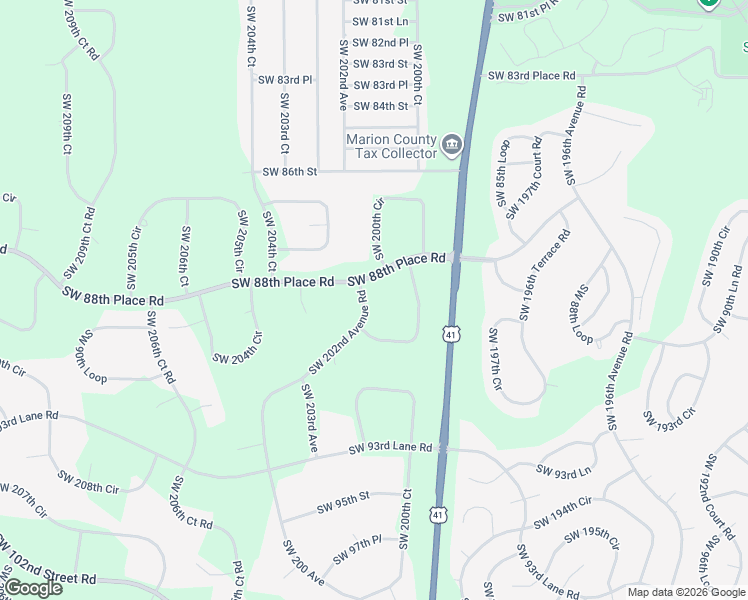 map of restaurants, bars, coffee shops, grocery stores, and more near 8951 Southwest 202nd Avenue Road in Dunnellon