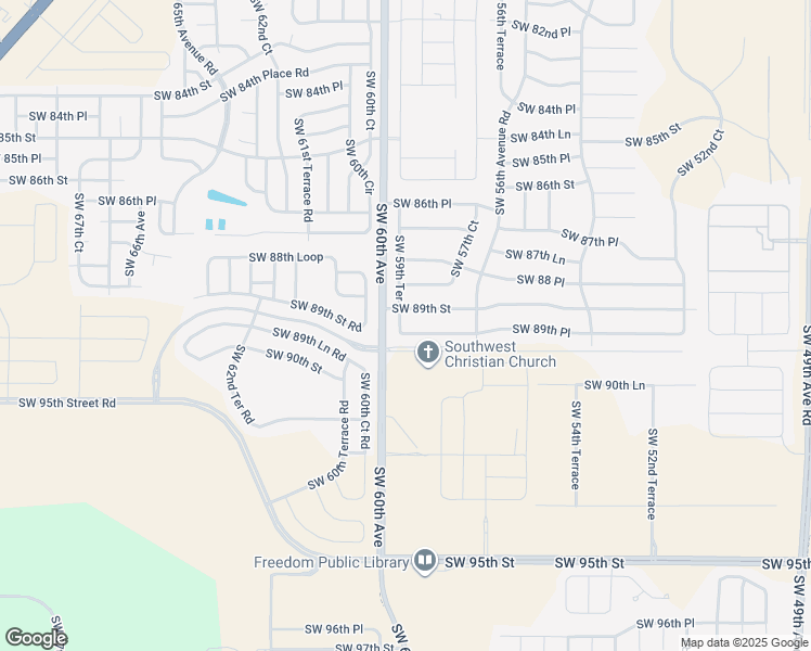 map of restaurants, bars, coffee shops, grocery stores, and more near 5970 Southwest 89th Place in Ocala