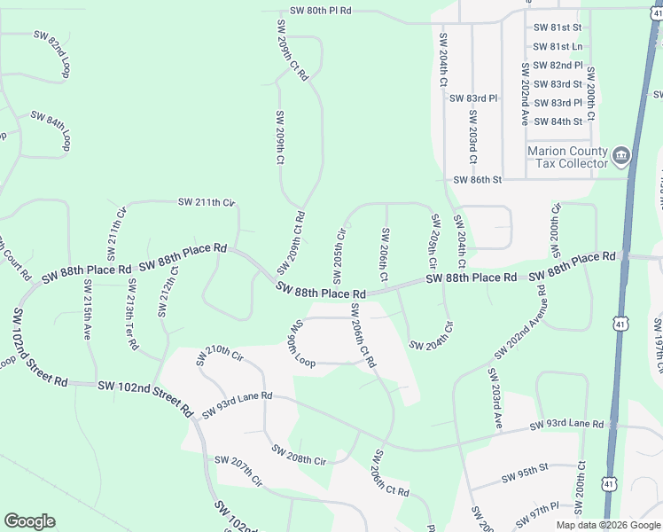 map of restaurants, bars, coffee shops, grocery stores, and more near 8845 Southwest 205th Circle in Dunnellon