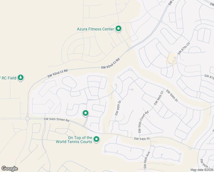 map of restaurants, bars, coffee shops, grocery stores, and more near 9879 Southwest 89th Lane Road in Ocala
