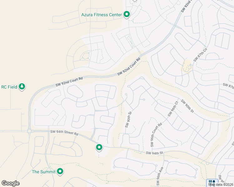 map of restaurants, bars, coffee shops, grocery stores, and more near 9879 Southwest 89th Lane Road in Ocala
