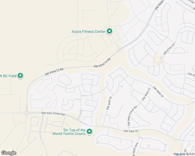 map of restaurants, bars, coffee shops, grocery stores, and more near 8865 Southwest 100th Avenue in Ocala