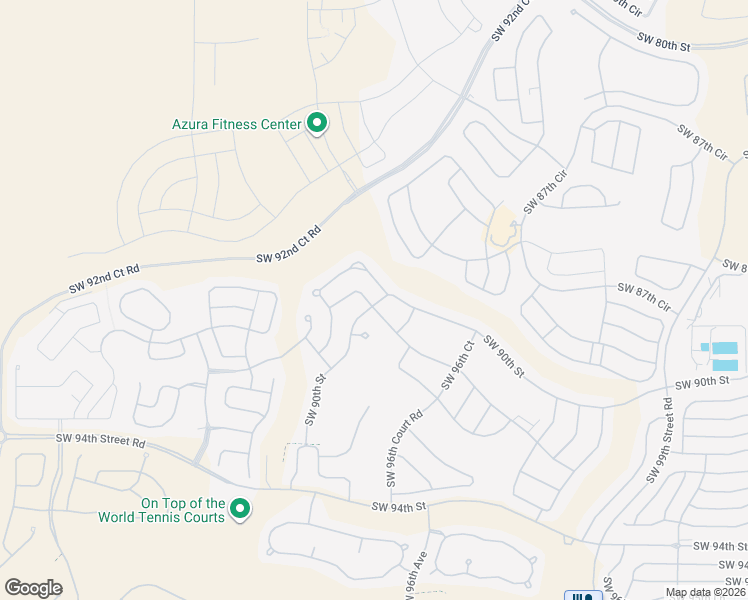 map of restaurants, bars, coffee shops, grocery stores, and more near 9759 Southwest 92nd Place Road in Ocala