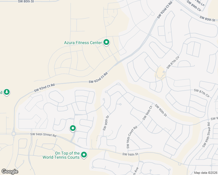 map of restaurants, bars, coffee shops, grocery stores, and more near 9757 Southwest 89th Loop in Ocala