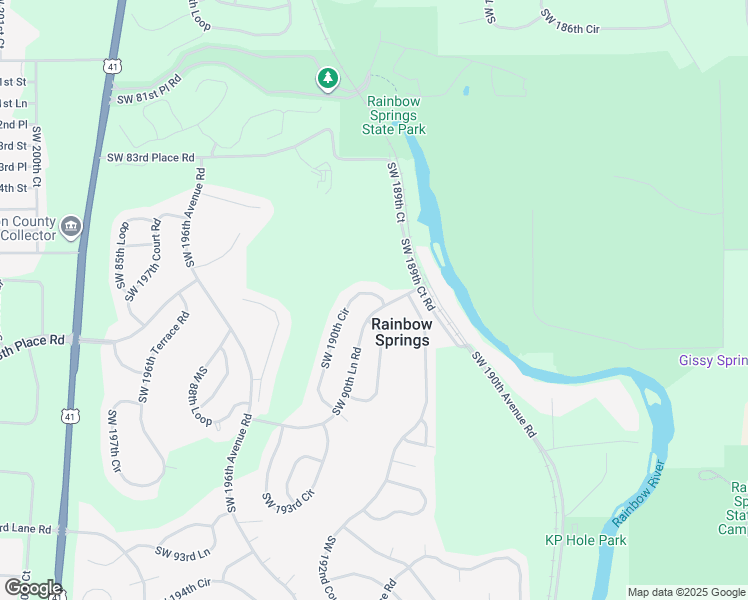 map of restaurants, bars, coffee shops, grocery stores, and more near 8711 Southwest 190th Circle in Dunnellon