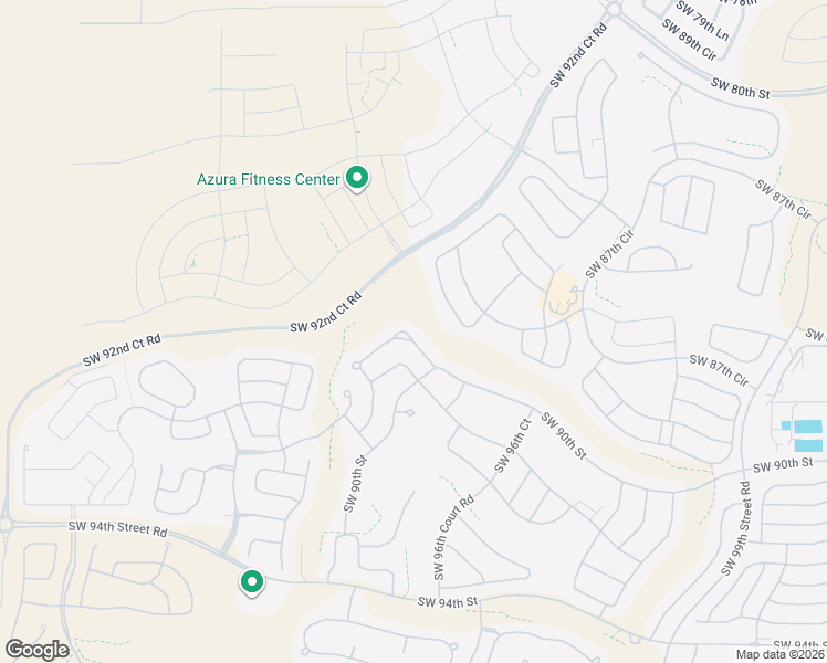 map of restaurants, bars, coffee shops, grocery stores, and more near 9759 Southwest 92nd Place Road in Ocala