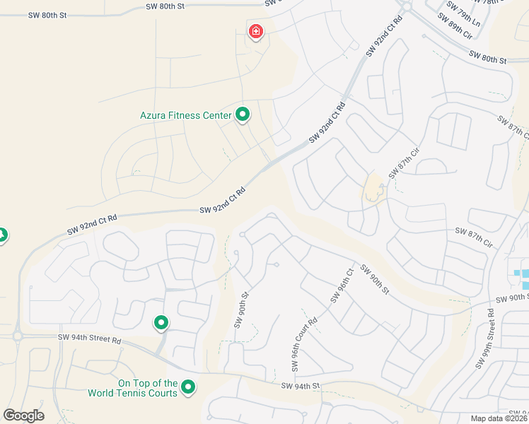 map of restaurants, bars, coffee shops, grocery stores, and more near 9725 Southwest 89th Loop in Ocala