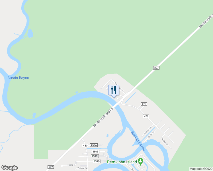 map of restaurants, bars, coffee shops, grocery stores, and more near 327 Veselka Road in Freeport