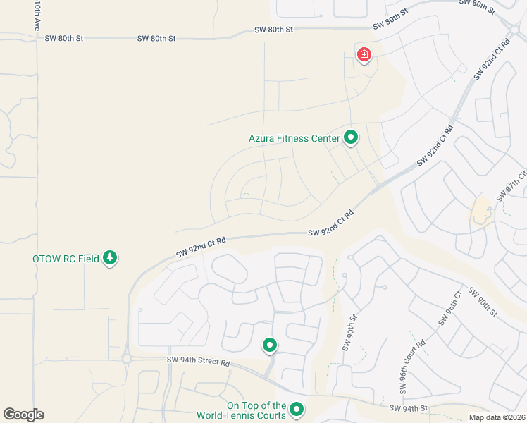 map of restaurants, bars, coffee shops, grocery stores, and more near 9773 Southwest 89th Loop in Ocala