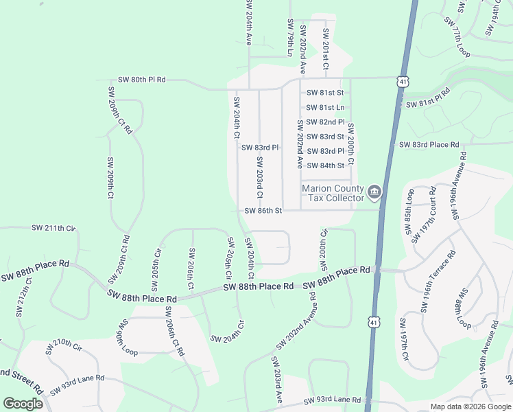 map of restaurants, bars, coffee shops, grocery stores, and more near 8580 Southwest 203rd Court in Dunnellon