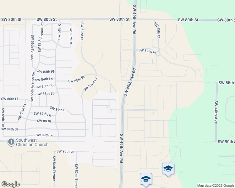 map of restaurants, bars, coffee shops, grocery stores, and more near 4970 Southwest 85th Street in Ocala