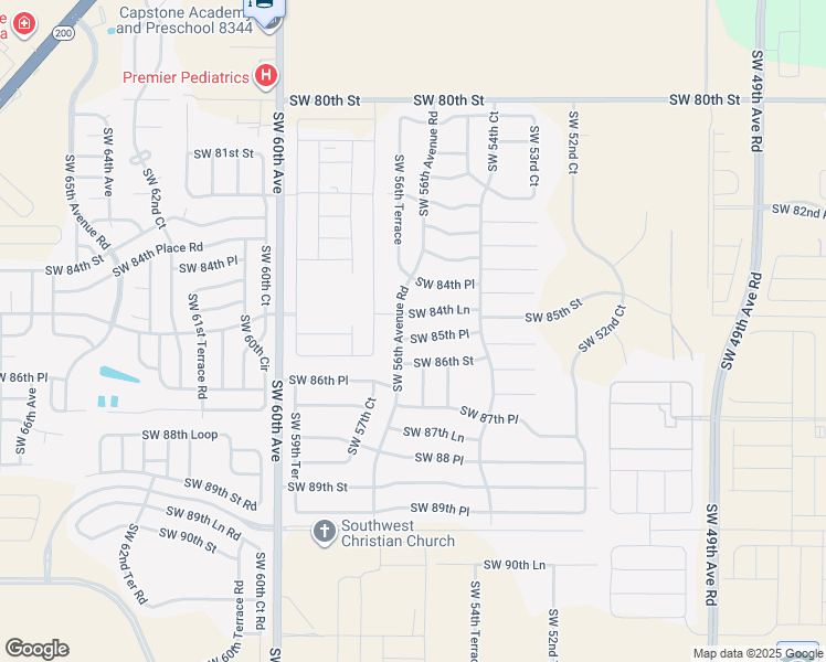 map of restaurants, bars, coffee shops, grocery stores, and more near 5665 SW 85th Pl in Ocala