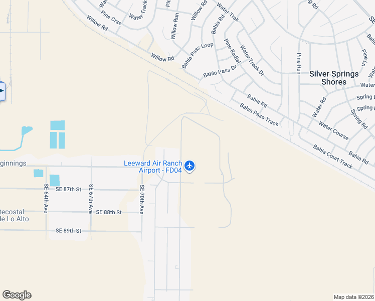 map of restaurants, bars, coffee shops, grocery stores, and more near 8501 Southeast 72nd Avenue in Ocala