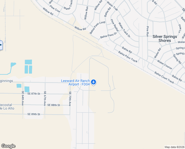 map of restaurants, bars, coffee shops, grocery stores, and more near 8501 Southeast 72nd Avenue in Ocala
