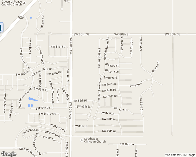 map of restaurants, bars, coffee shops, grocery stores, and more near 8408 Southwest 56th Terrace in Ocala