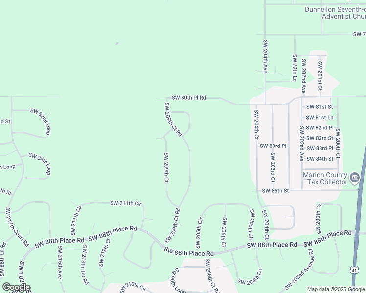 map of restaurants, bars, coffee shops, grocery stores, and more near 8300 Southwest 209th Court Road in Dunnellon