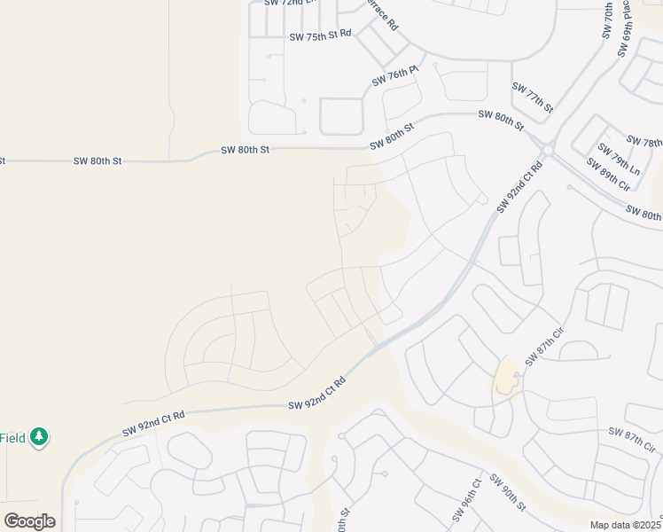 map of restaurants, bars, coffee shops, grocery stores, and more near Southwest 80th Street in Ocala