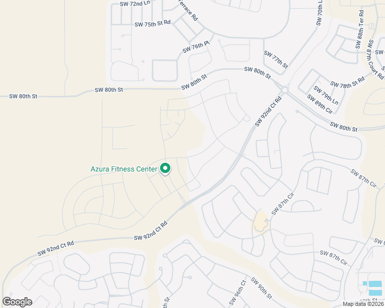 map of restaurants, bars, coffee shops, grocery stores, and more near Southwest 80th Street in Ocala