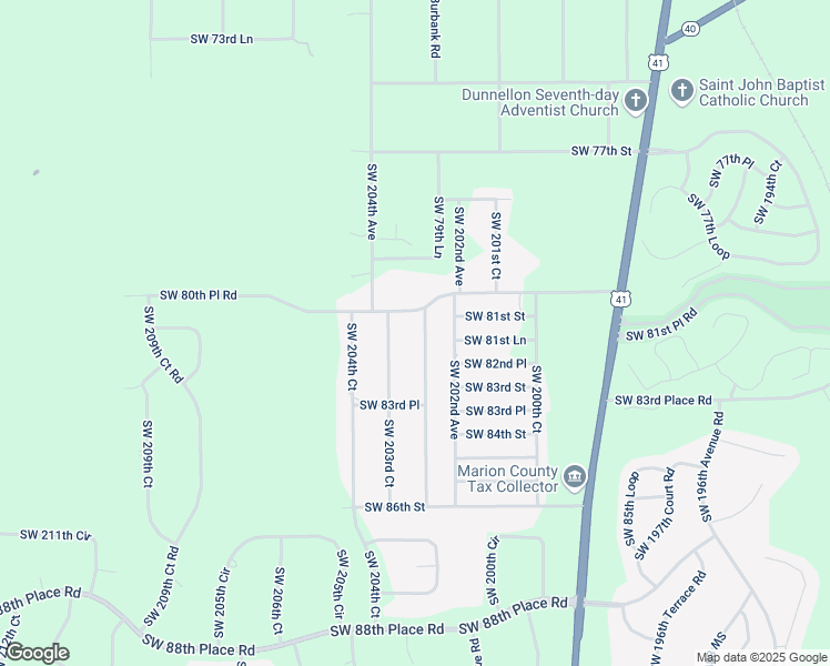 map of restaurants, bars, coffee shops, grocery stores, and more near 8148 Southwest 202nd Terrace in Dunnellon