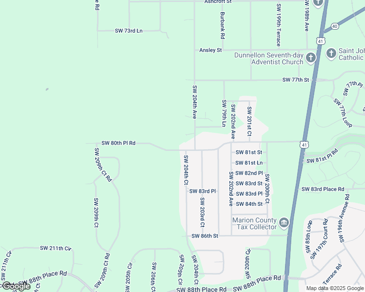 map of restaurants, bars, coffee shops, grocery stores, and more near 20455 Southwest 80th Place Road in Dunnellon