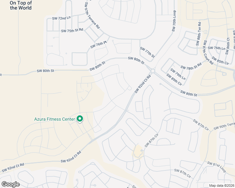 map of restaurants, bars, coffee shops, grocery stores, and more near Southwest 80th Street in Ocala