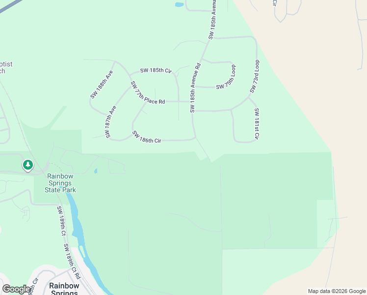 map of restaurants, bars, coffee shops, grocery stores, and more near 7991 Southwest 186th Circle in Dunnellon