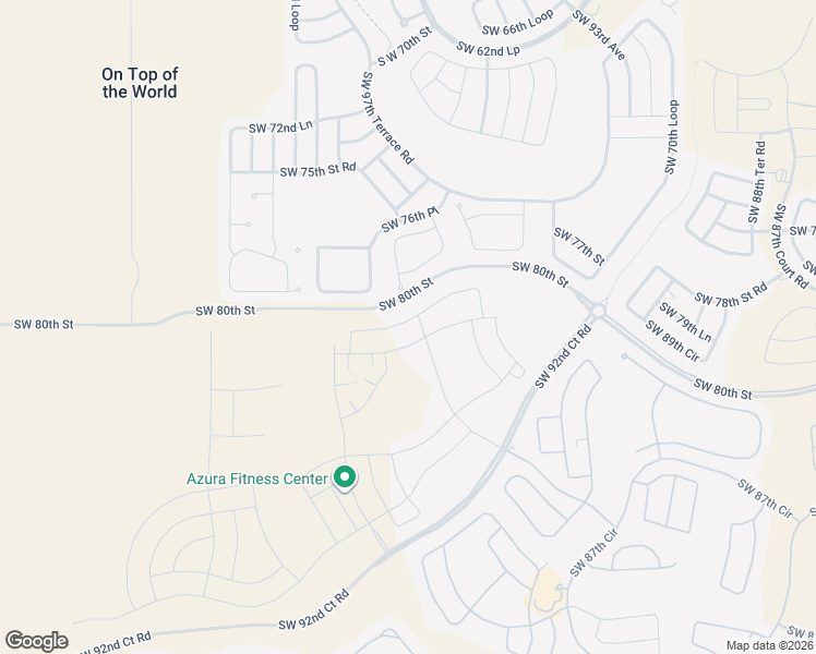 map of restaurants, bars, coffee shops, grocery stores, and more near 8574 Southwest 80th Avenue in Ocala