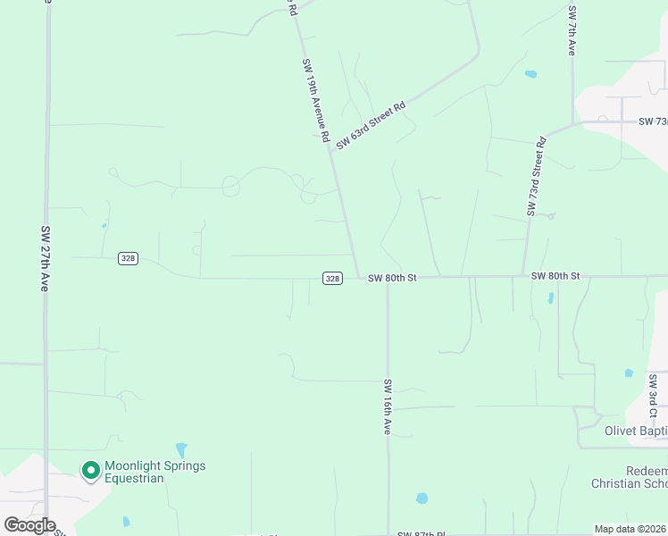 map of restaurants, bars, coffee shops, grocery stores, and more near 1860 Southwest 80th Street in Ocala