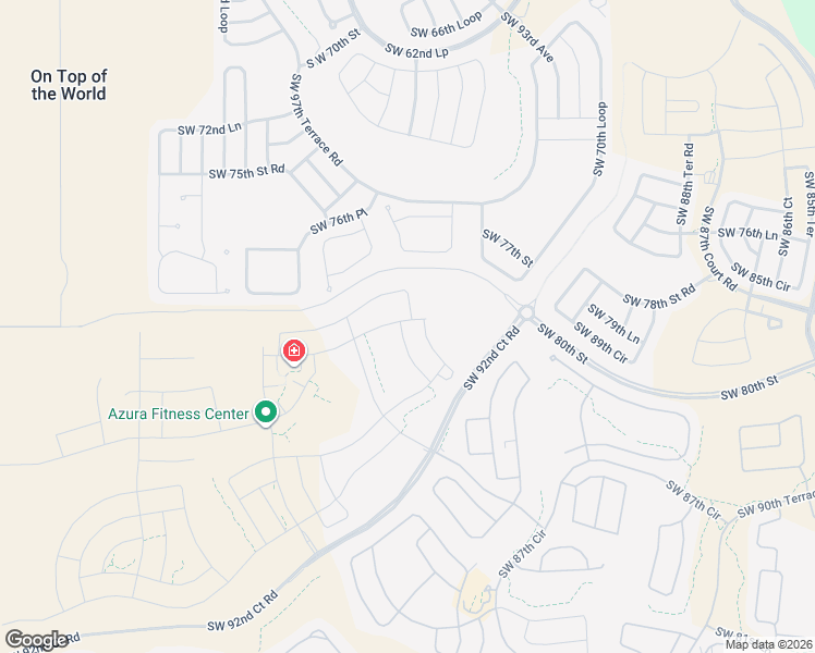 map of restaurants, bars, coffee shops, grocery stores, and more near Southwest 80th Street in Ocala