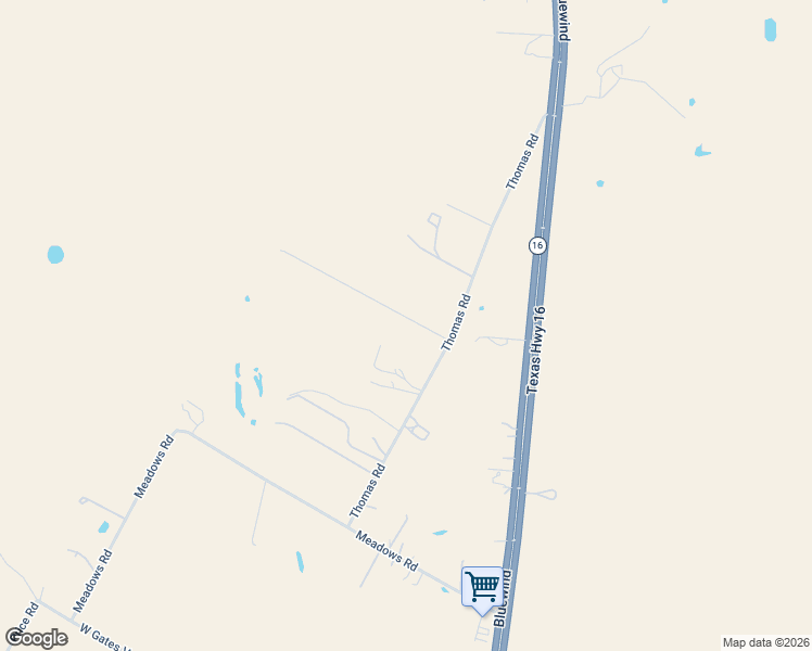 map of restaurants, bars, coffee shops, grocery stores, and more near 594 Thomas Road in Poteet