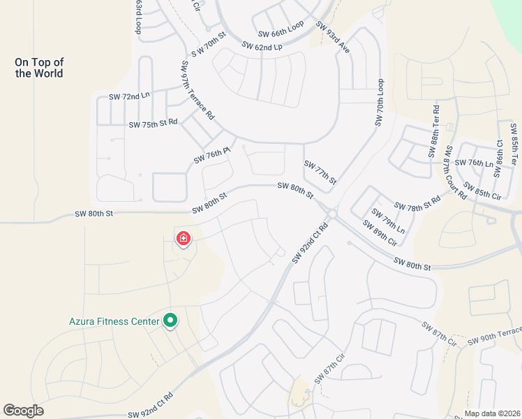 map of restaurants, bars, coffee shops, grocery stores, and more near 7707 Southwest 94th Circle in Ocala