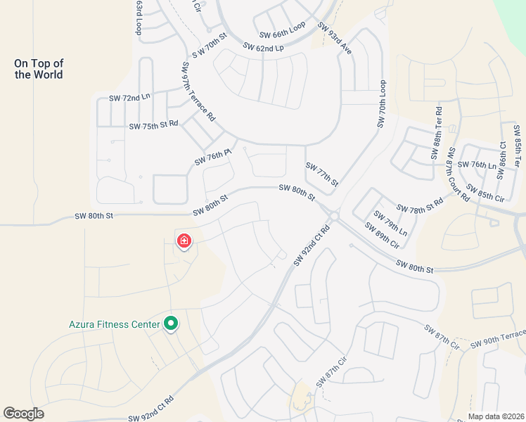 map of restaurants, bars, coffee shops, grocery stores, and more near 7707 Southwest 94th Circle in Ocala