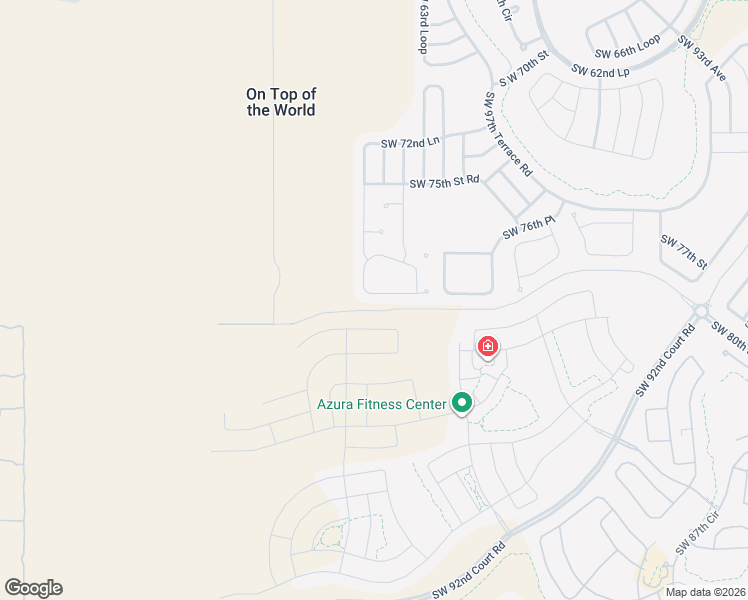 map of restaurants, bars, coffee shops, grocery stores, and more near 10049 Southwest 77th Loop in Ocala