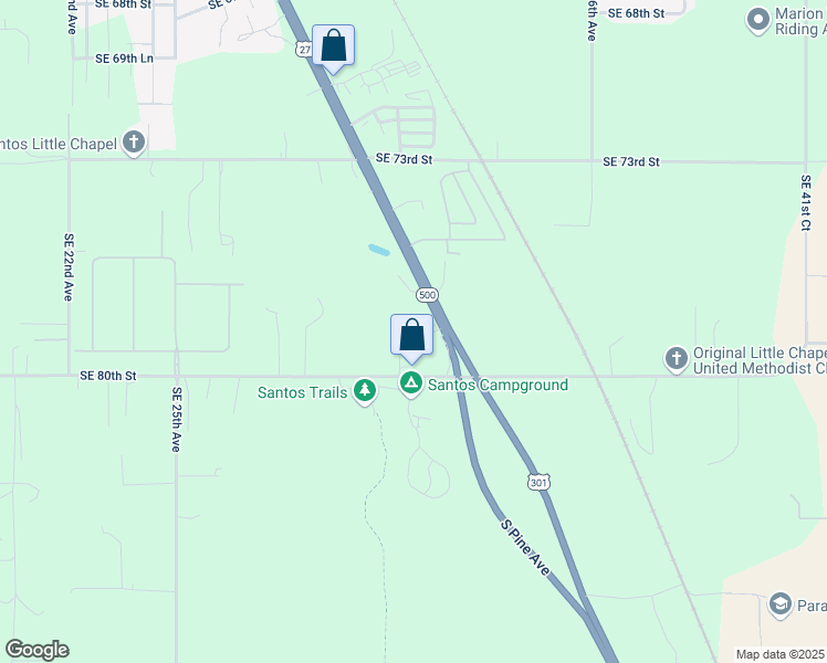 map of restaurants, bars, coffee shops, grocery stores, and more near 7850 U.S. 441 in Ocala