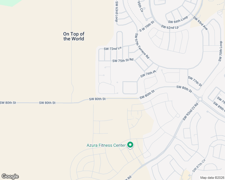 map of restaurants, bars, coffee shops, grocery stores, and more near 9977 Southwest 77th Loop in Ocala